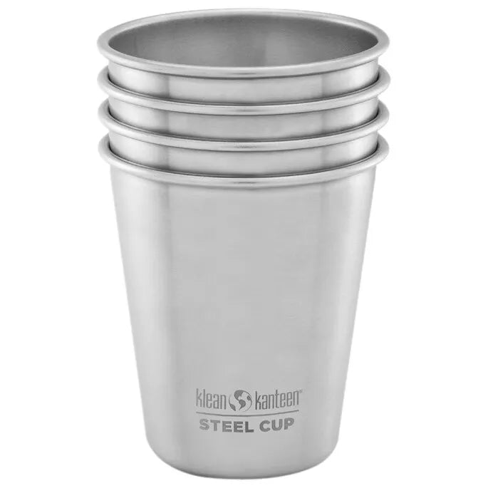 Klean Kanteen Steel Cup 4-Pack Bägare i Rostfritt Stål 296 ml – Brushed Stainless
