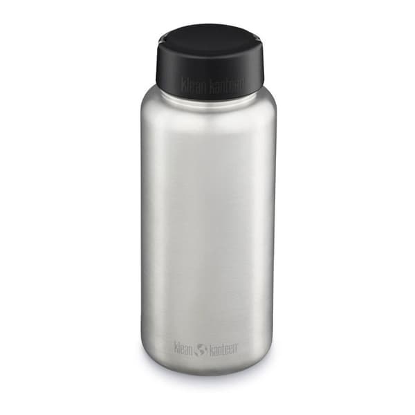 Klean Kanteen Wide Vattenflaska 1183 ml i Rostfritt Stål – Brushed Stainless