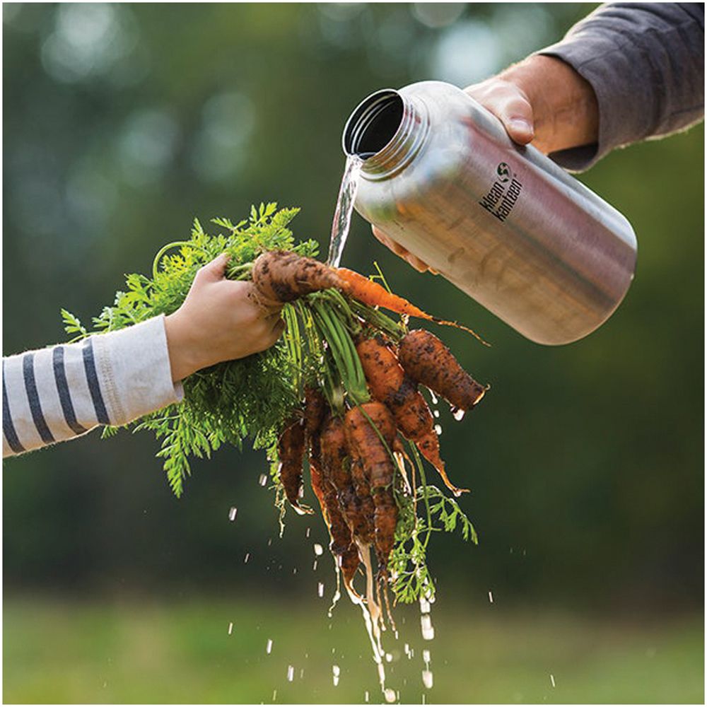 Klean Kanteen Wide 1,9L - Stor Vattenflaska i Rostfritt Stål