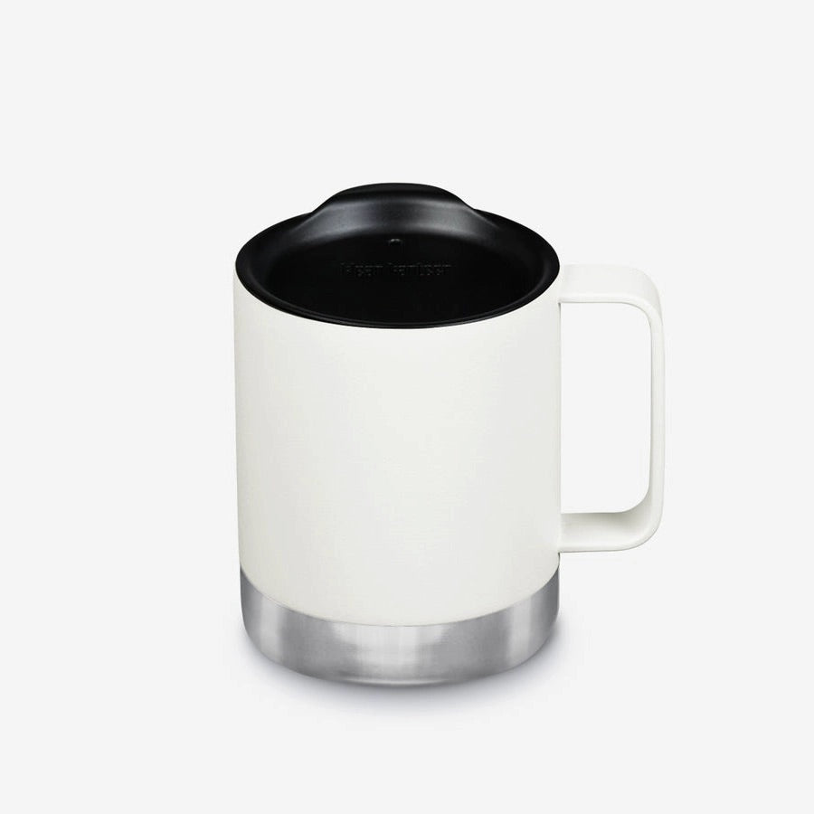 Klean Kanteen Camp Mug Vit Kaffemugg i Rostfritt Stål 355 ml (tumbler Lid) – Matte White