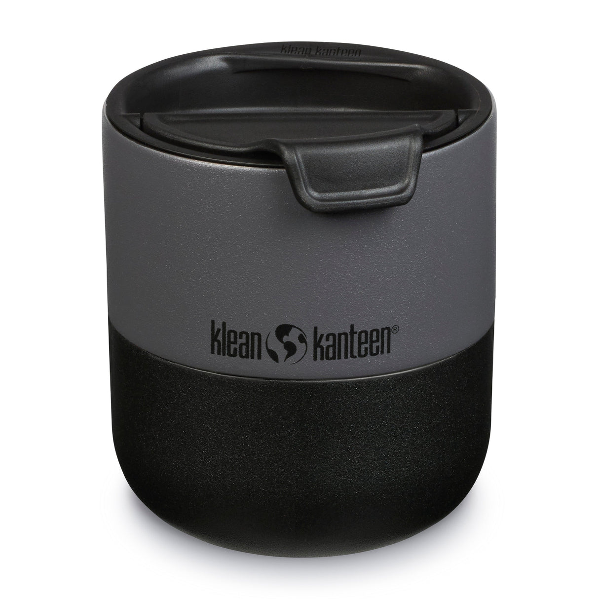 Klean Kanteen Rise Lowball Svart Termosmugg i Rostfritt Stål 296 ml (flip Lid) – Asphalt