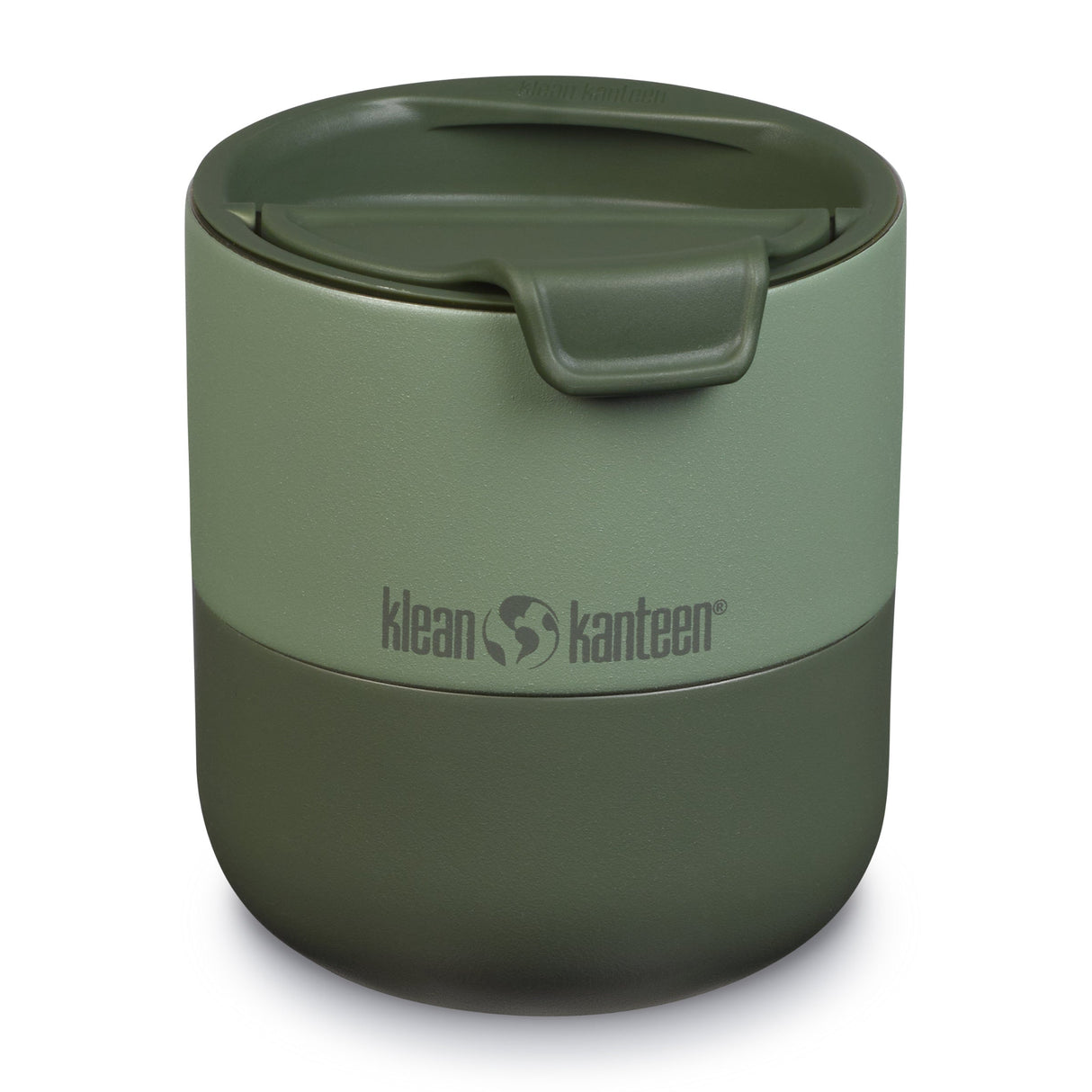 Klean Kanteen Rise Lowball Grön Termosmugg i Rostfritt Stål 296 ml (flip Lid) – Sea Spray