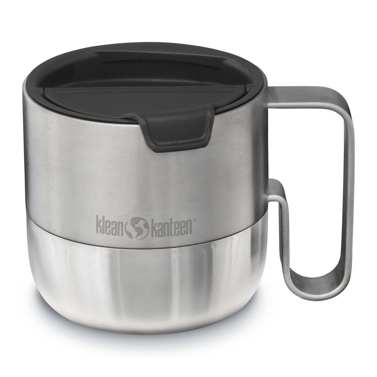 Klean Kanteen Rise Mug Kaffemugg i Rostfritt Stål 414 ml (flip Lid) – Brushed Stainless