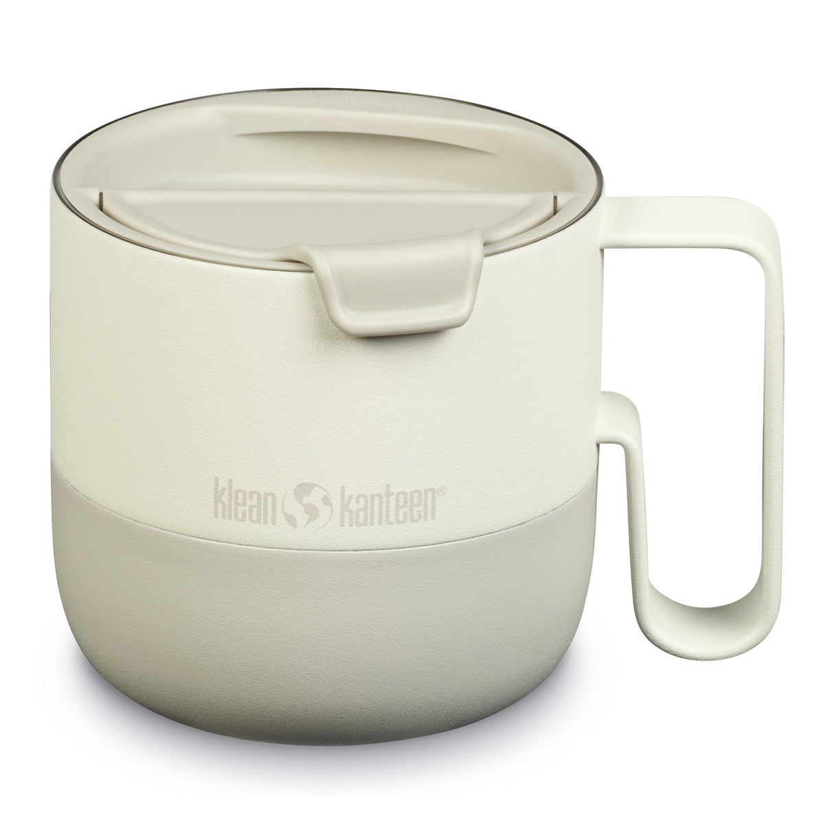 Klean Kanteen Rise Mug Beige Kaffemugg i Rostfritt Stål 414 ml (flip Lid) – Tofu