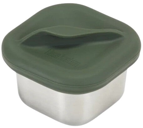 Klean Kanteen Half Snack Box Grön Matlåda i Rostfritt Stål 83 ml – Brushed Stainless