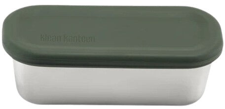 Klean Kanteen Snack Box Grön Matlåda i Rostfritt Stål 296 ml – Brushed Stainless