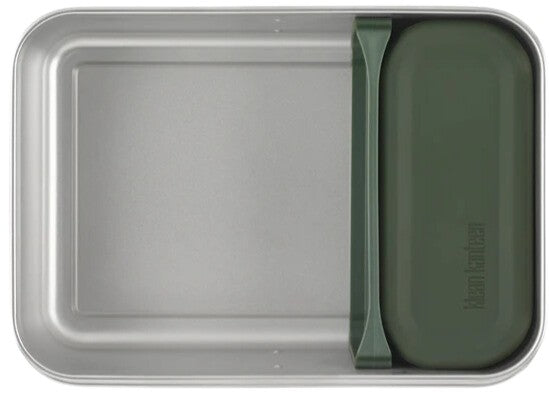 Klean Kanteen Snack Box Grön Matlåda i Rostfritt Stål 296 ml – Brushed Stainless