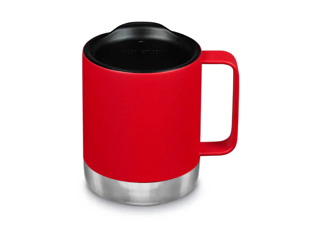 Klean Kanteen Camp Mug Röd Kaffemugg i Rostfritt Stål 355 ml (tumbler Lid) – Red