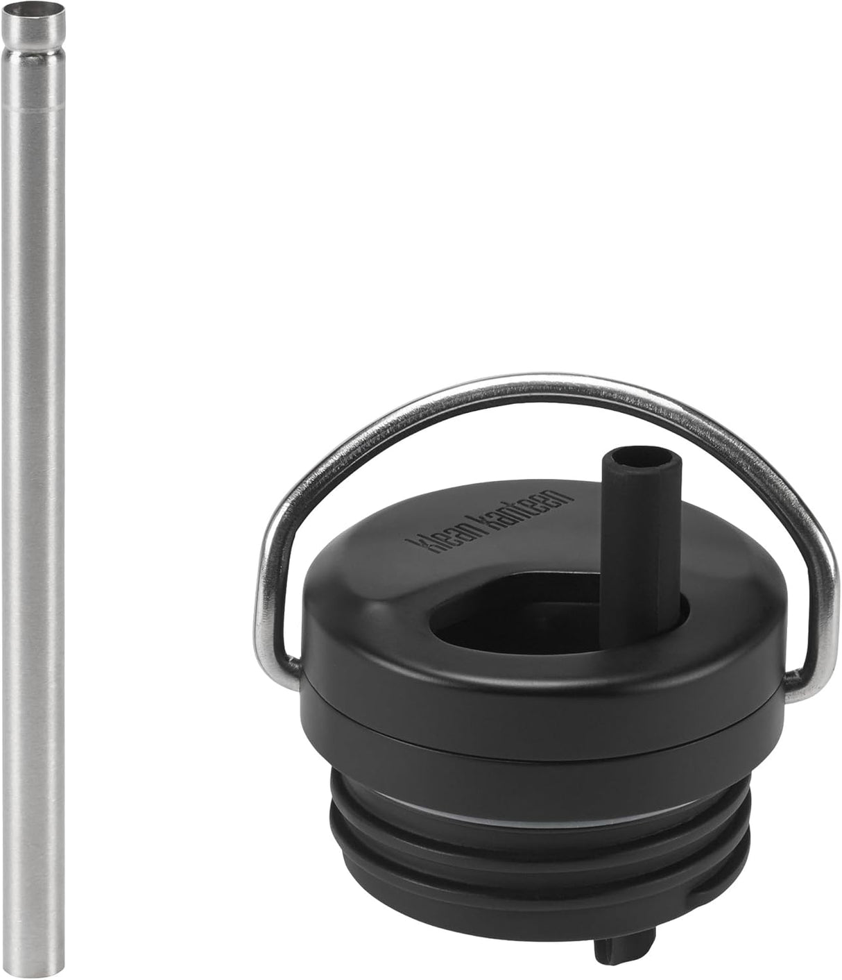 Klean Kanteen TKWide Twist Lock med Sugrörsset i Svart för TKWide-Flaskor