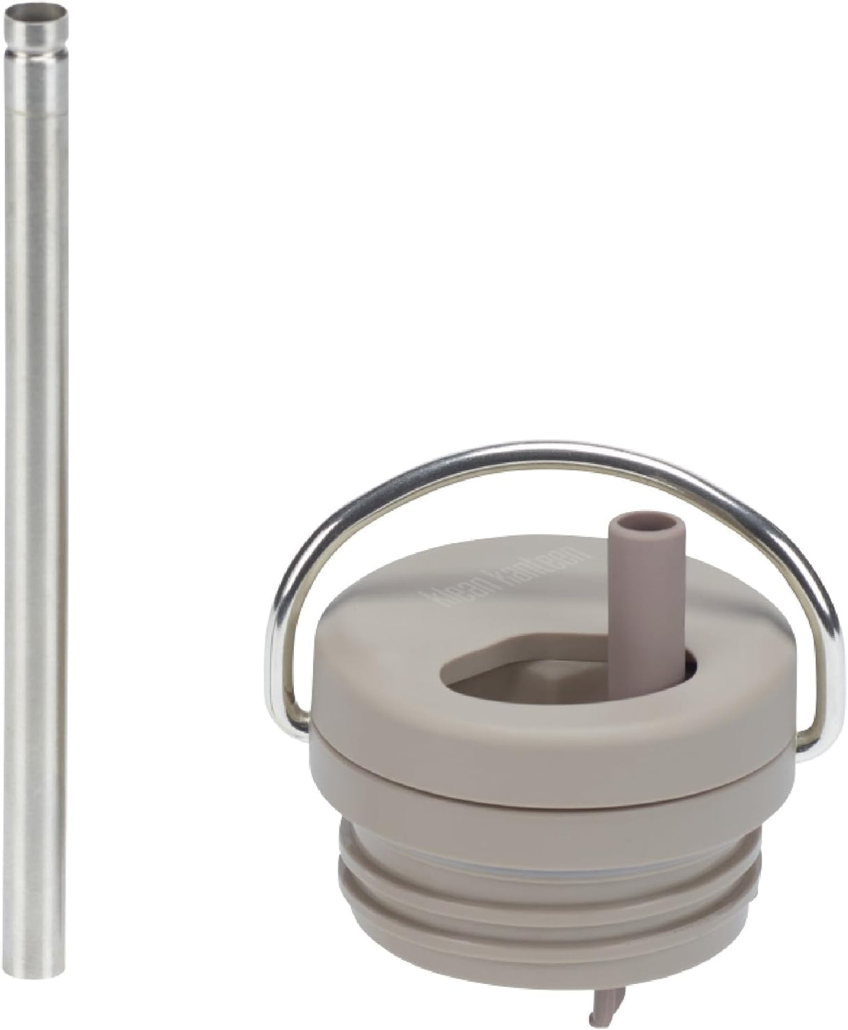 Klean Kanteen TKWide Twist Lock med Sugrörsset i Taupe för TKWide-Flaskor