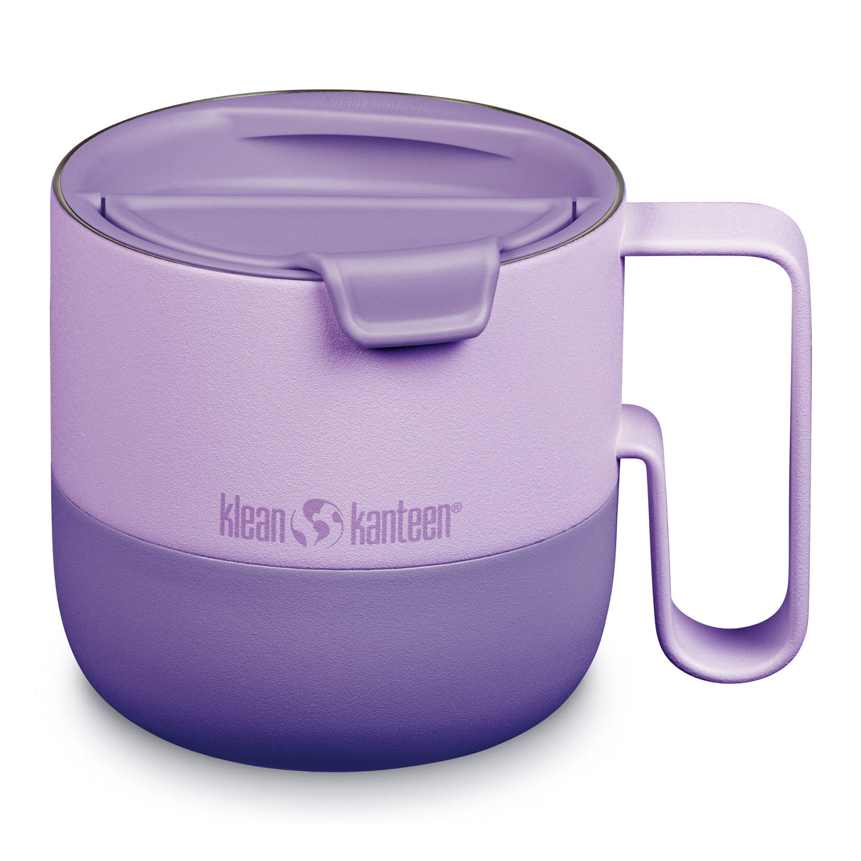 Klean Kanteen Rise Mug Lila Kaffemugg i Rostfritt Stål 414 ml (flip Lid) – Orchid Bloom