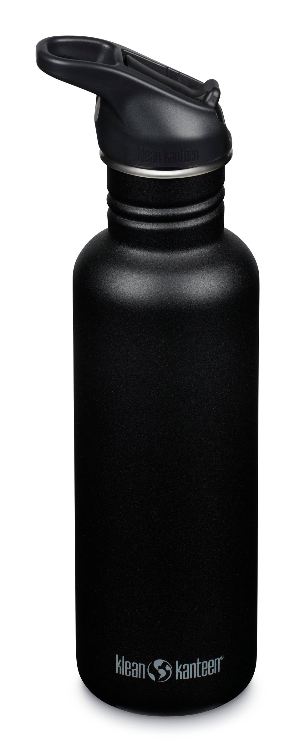 Klean Kanteen Classic Svart Vattenflaska i Rostfritt Stål 798 ml (flip Seal Sport Cap) – Black