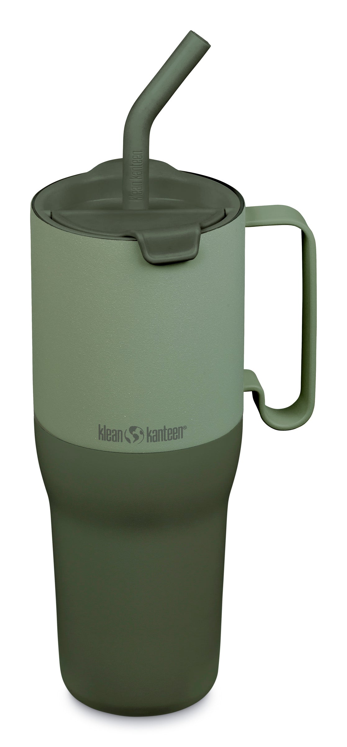 Klean Kanteen Rise Tumbler Grön Termosmugg i Rostfritt Stål 1065 ml (flip/straw Lid) – Sea Spray