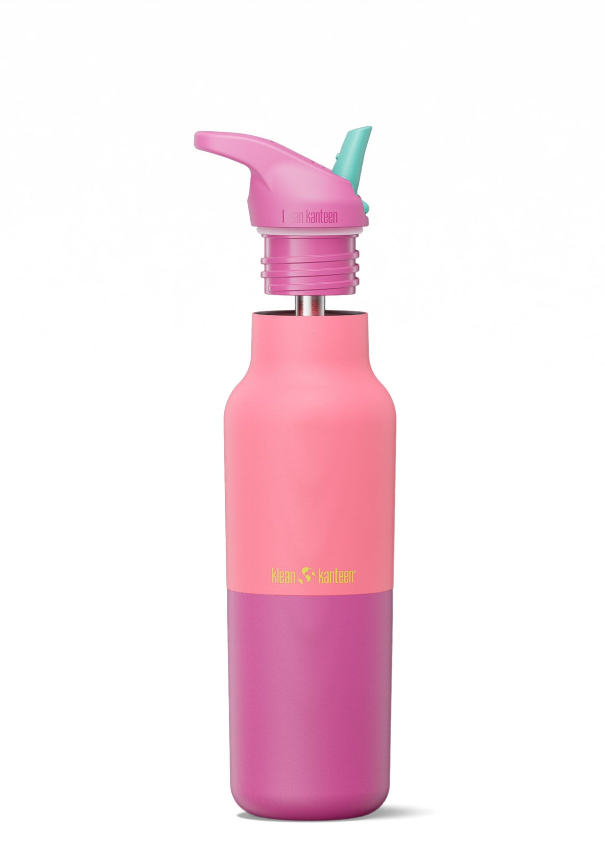 Klean Kanteen Rise Vac Classic Rosa Vattenflaska i Rostfritt Stål 473 ml (flip Seal Cap) – Pink Lemonade Kaleidoscope