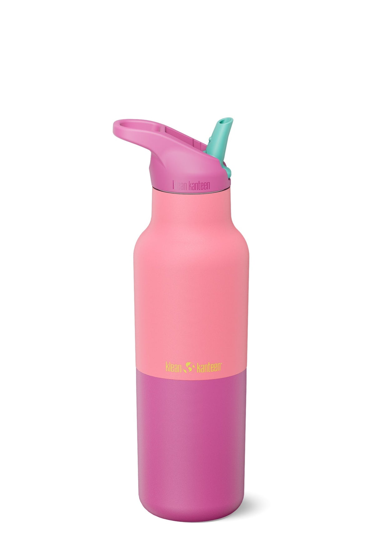 Klean Kanteen Rise Vac Classic Rosa Vattenflaska i Rostfritt Stål 473 ml (flip Seal Cap) – Pink Lemonade Kaleidoscope