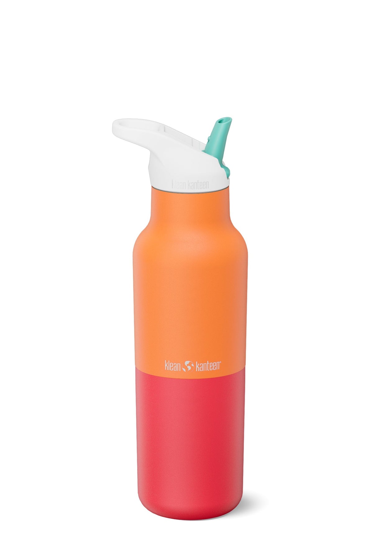 Klean Kanteen Rise Vac Classic Orange Vattenflaska i Rostfritt Stål 473 ml (flip Seal Cap) – Marigold Kaleidoscope