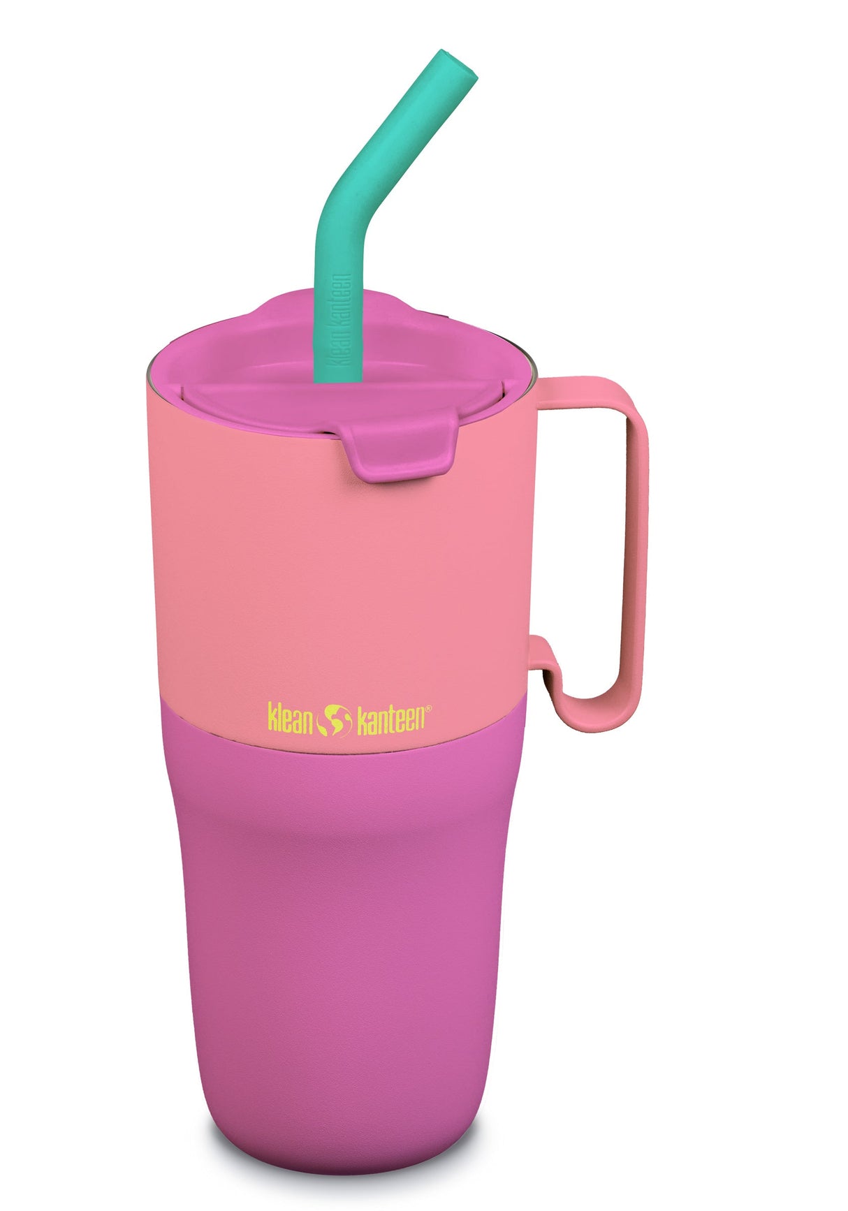 Klean Kanteen Rise Tumbler Flerfärgad Termosmugg i Rostfritt Stål 769 ml (flip/straw Lid) – Pink Lemonade Kaleidoscope