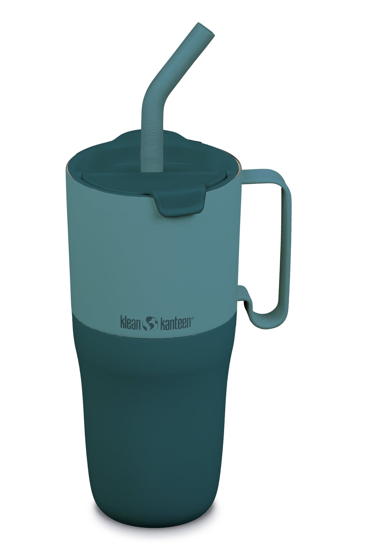Klean Kanteen Rise Tumbler Blå Termosmugg i Rostfritt Stål 769 ml (flip/straw Lid) – Brittany Blue