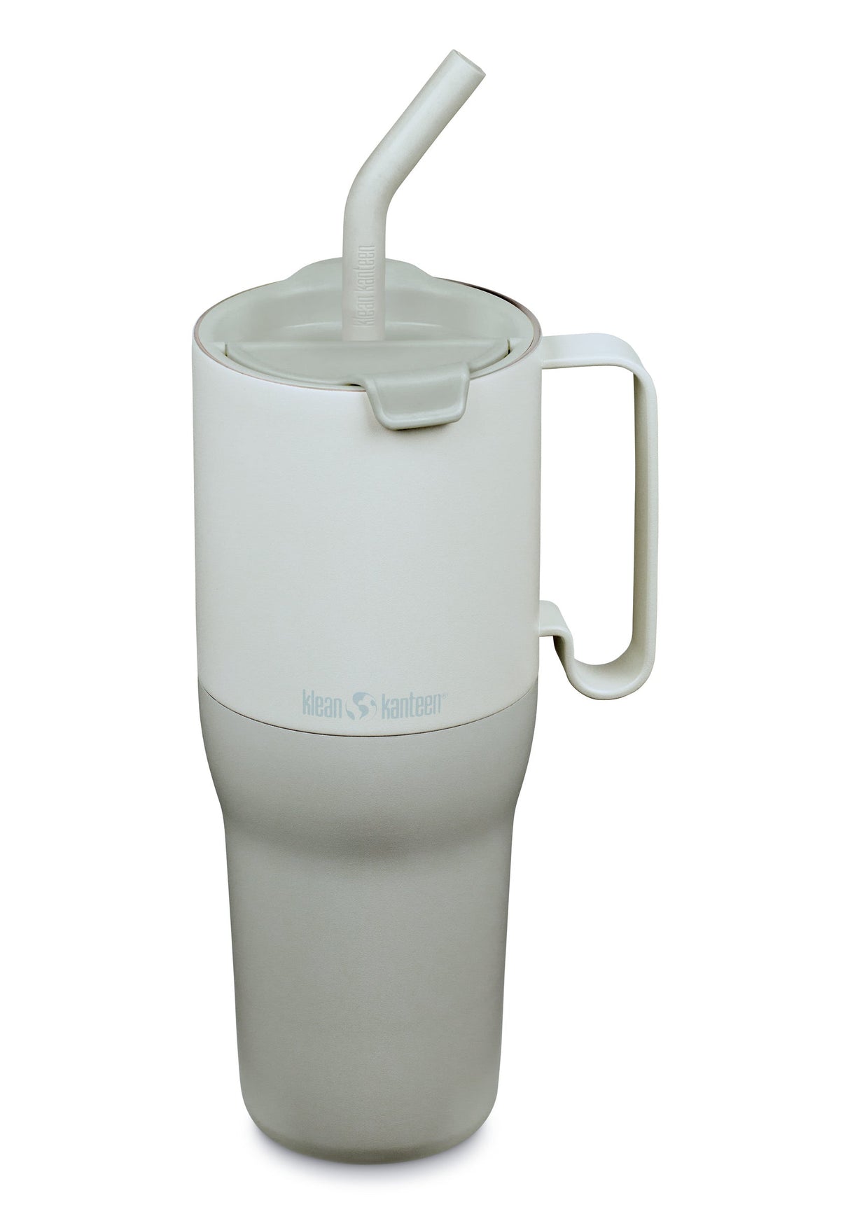Klean Kanteen Rise Tumbler Ljusblå Termosmugg i Rostfritt Stål 1065 ml (flip/straw Lid) – Barely Blue