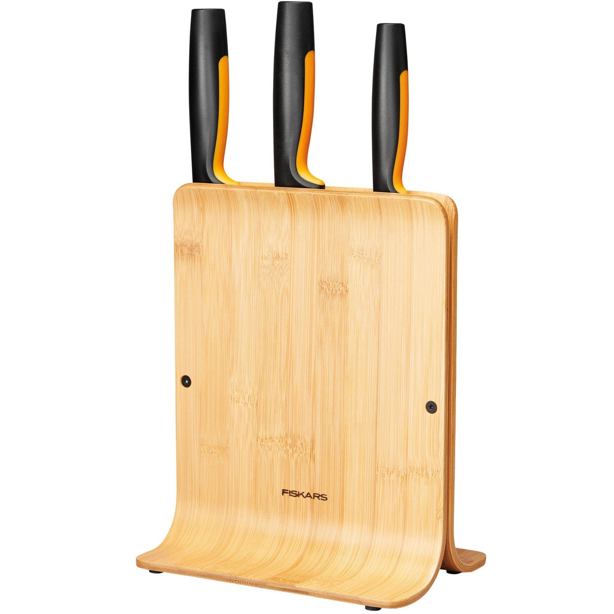 Fiskars Knivblock i Bambu med 3 Knivar FF
