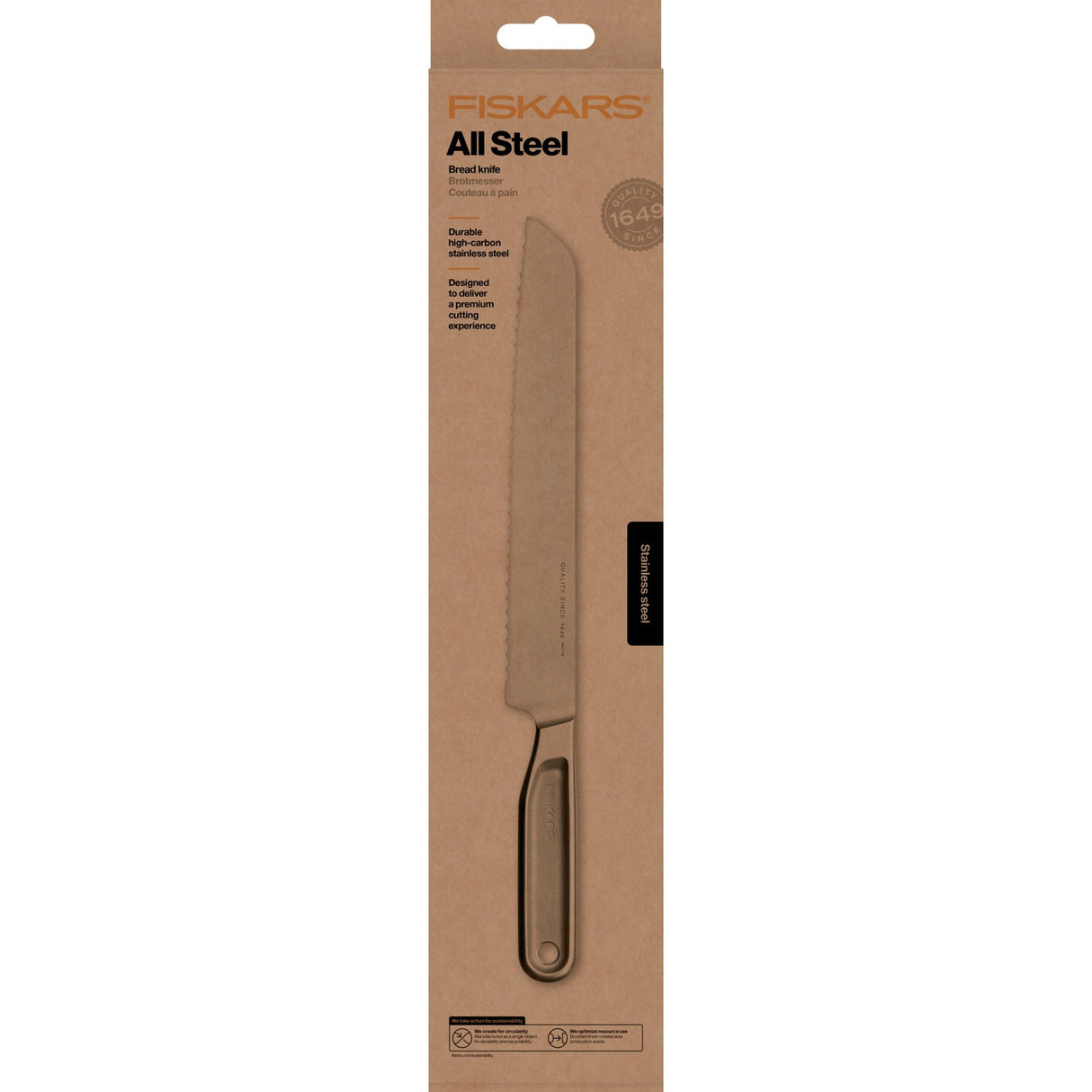 Fiskars All Steel Brödkniv 22 cm