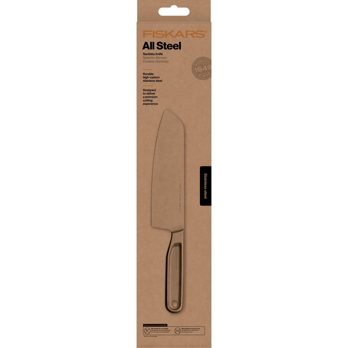 Fiskars All Steel Santokukniv 17 cm