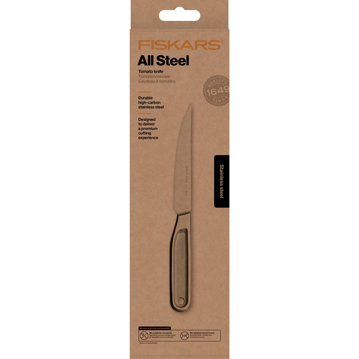 Fiskars All Steel Tomatkniv 12 cm