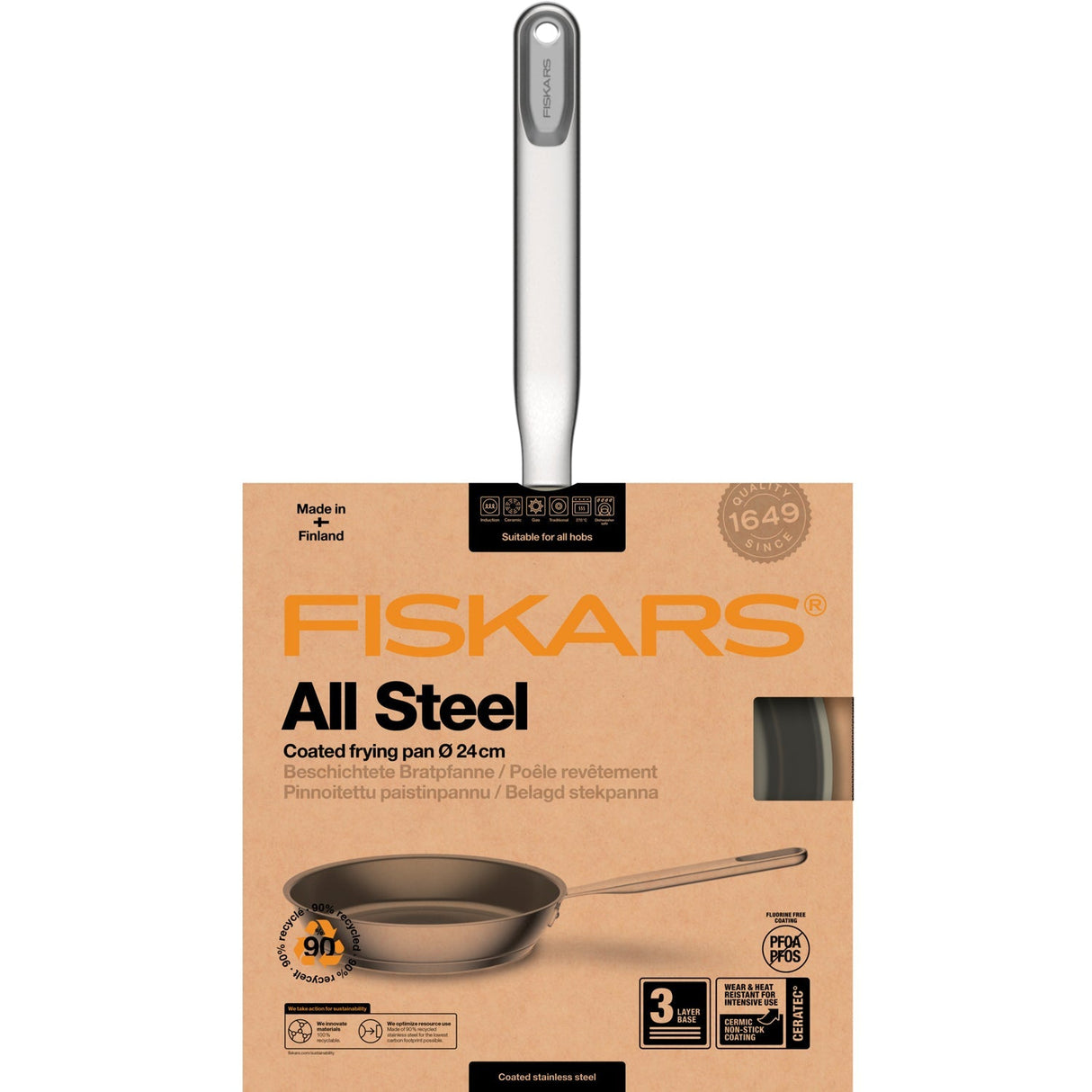 Fiskars All Steel Stekpanna 24 cm