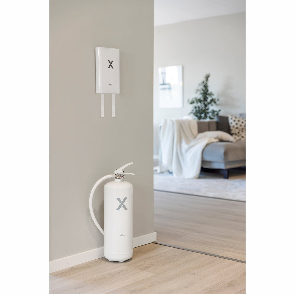 Nexa FB-120 VHD Brandfilt Silikon Vit 120x120 Hårdbox