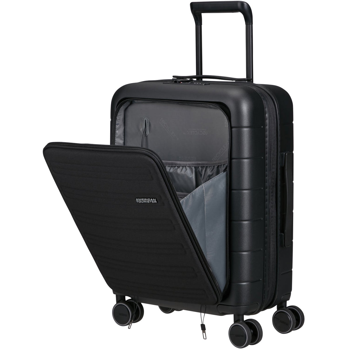 American Tourister Novastream Svart Kabinväska Smart 55 – Dark Slate