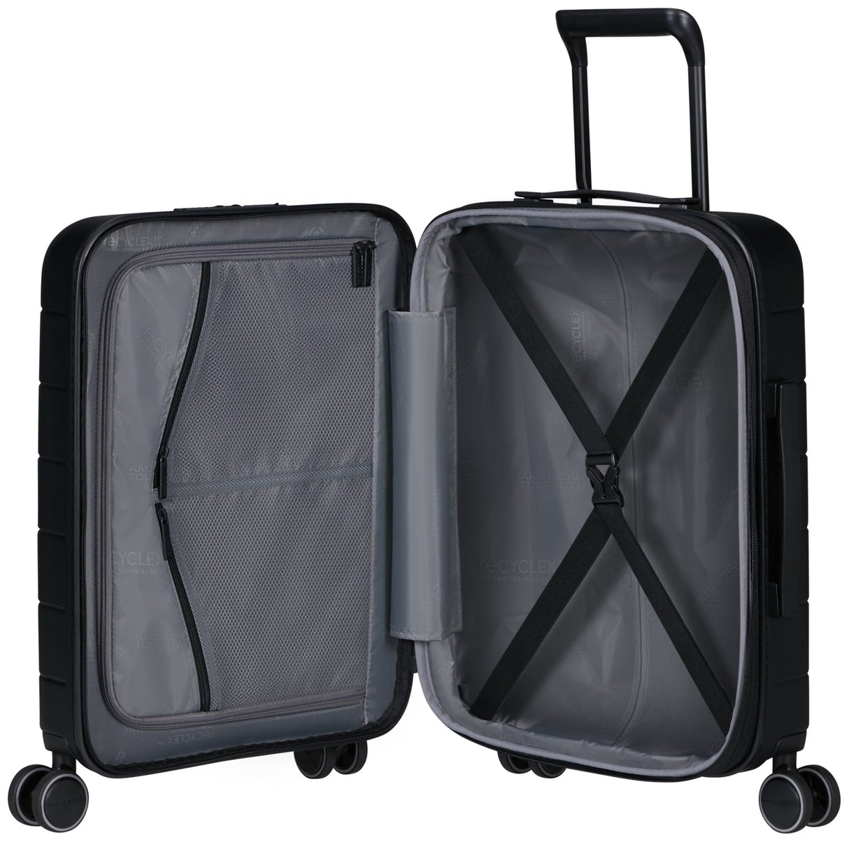 American Tourister Novastream Svart Kabinväska Smart 55 – Dark Slate