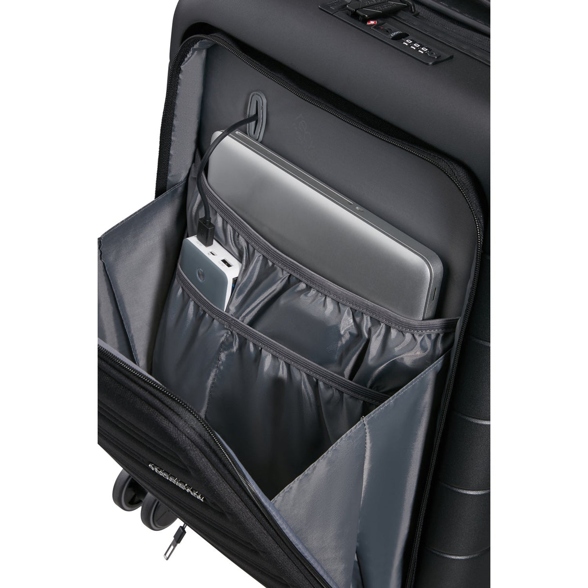 American Tourister Novastream Svart Kabinväska Smart 55 – Dark Slate