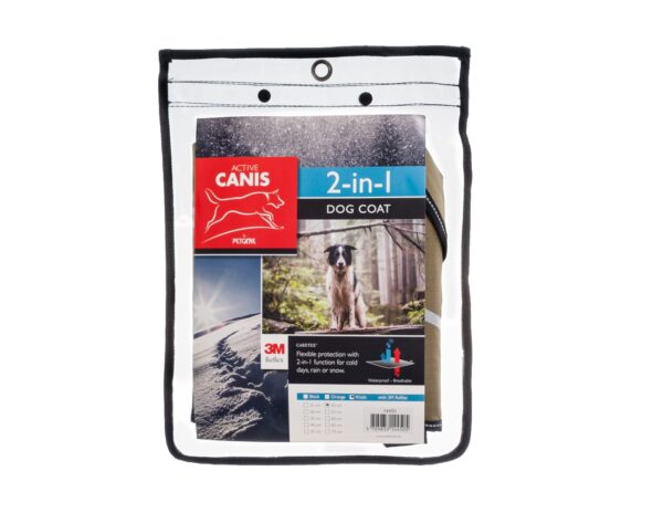 Active Canis Vinter- och Regntäcke för Hund – 55 Cm, Khaki Brun