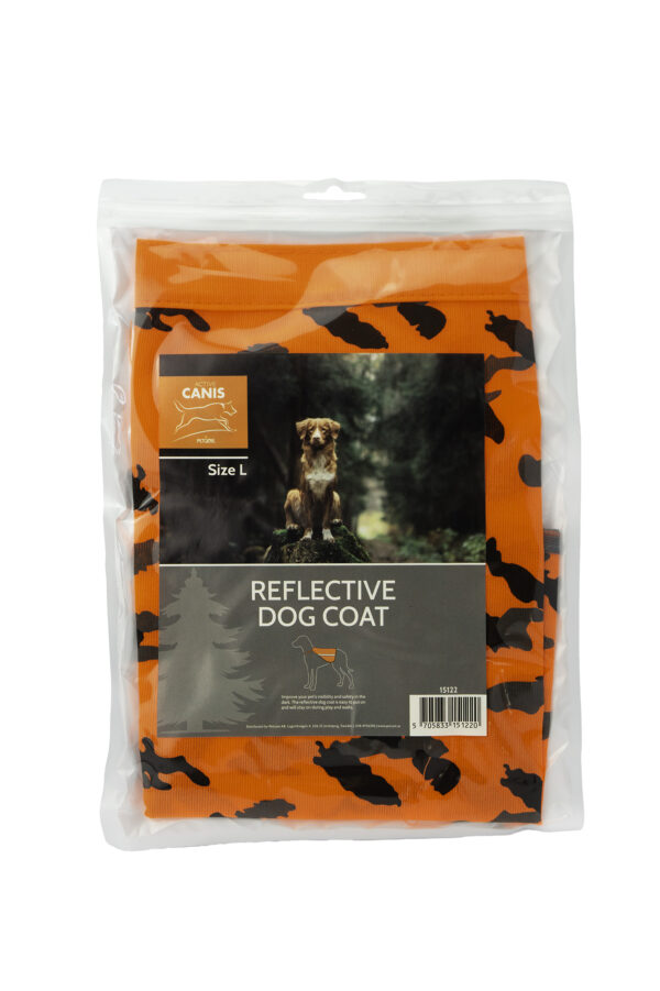 Active Canis Reflekterande Hundtäcke – L, Camo Orange