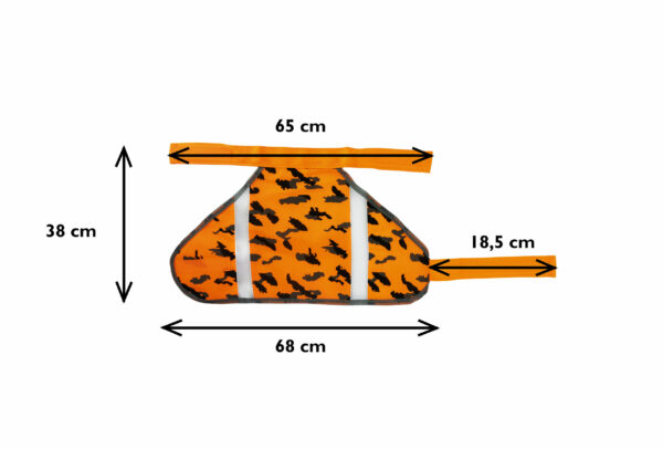 Active Canis Reflekterande Hundtäcke – XL, Camo Orange