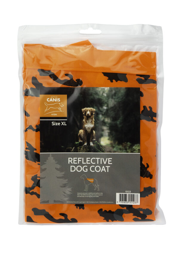Active Canis Reflekterande Hundtäcke – XL, Camo Orange