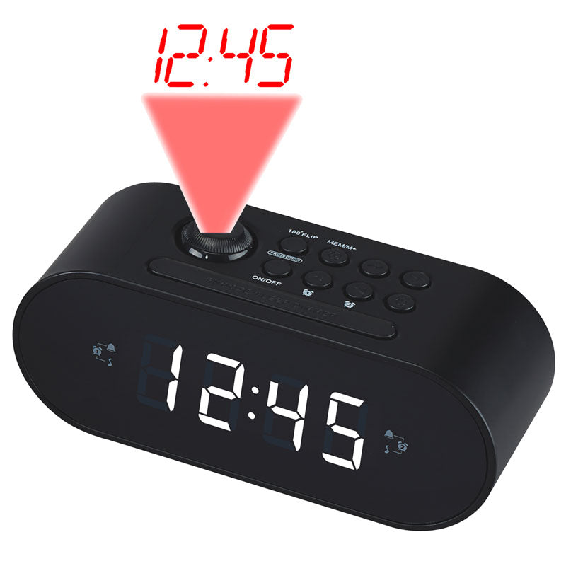Denver Klockradio 180° Projektion Dubbla alarm CRP-717B