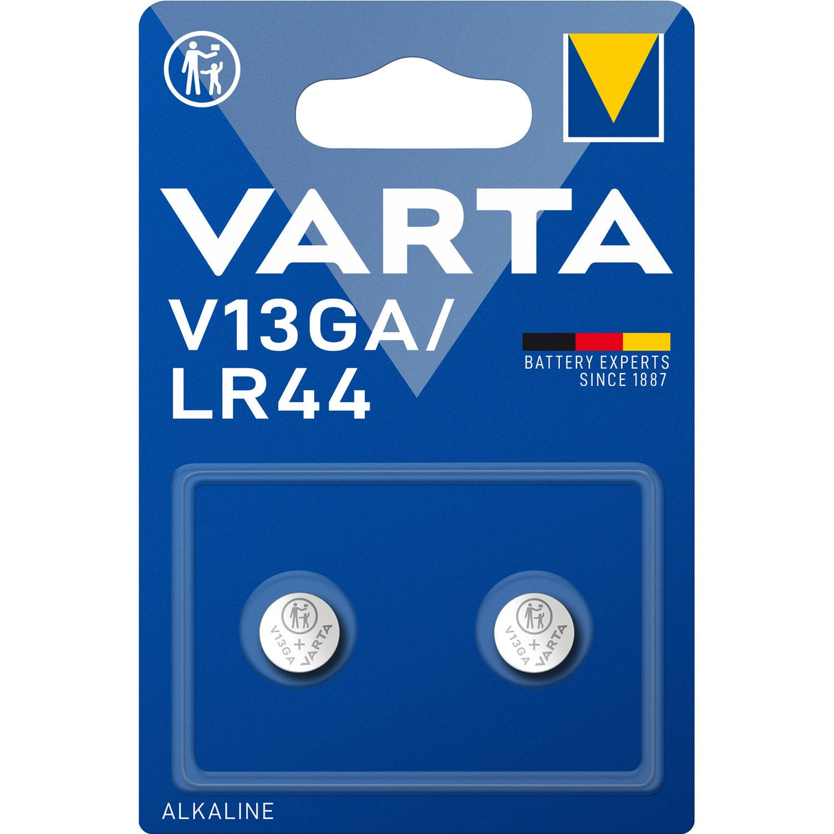 Varta V13GA / LR44 1,5V Batteri 2-Pack