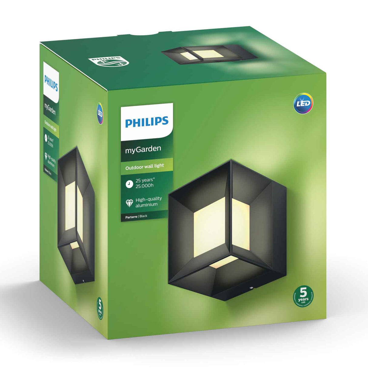 Philips MyGarden Parterre – Vägglampa LED Svart