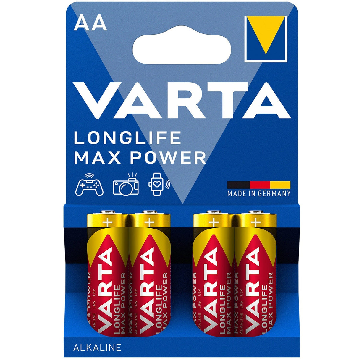 Varta Longlife max Power AA / LR6 Batteri 4-Pack
