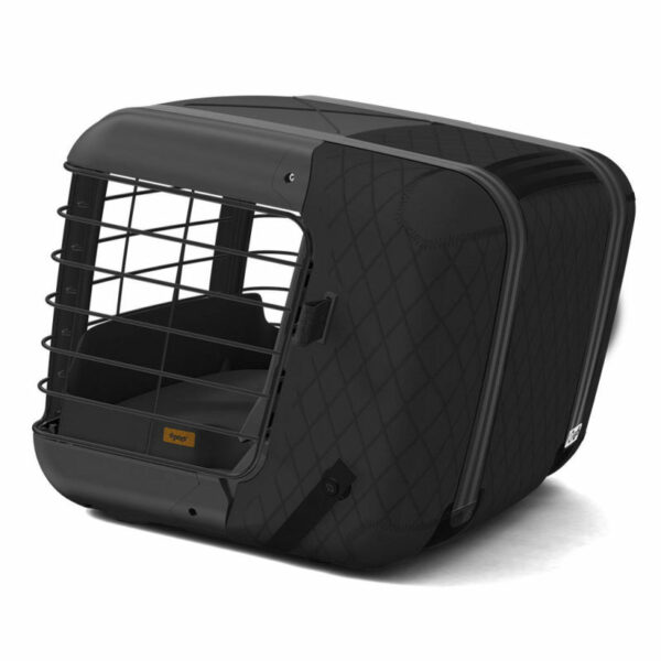 4pets Caree Transportbur för Hund 46,5×47,2×57 Cm, Svart