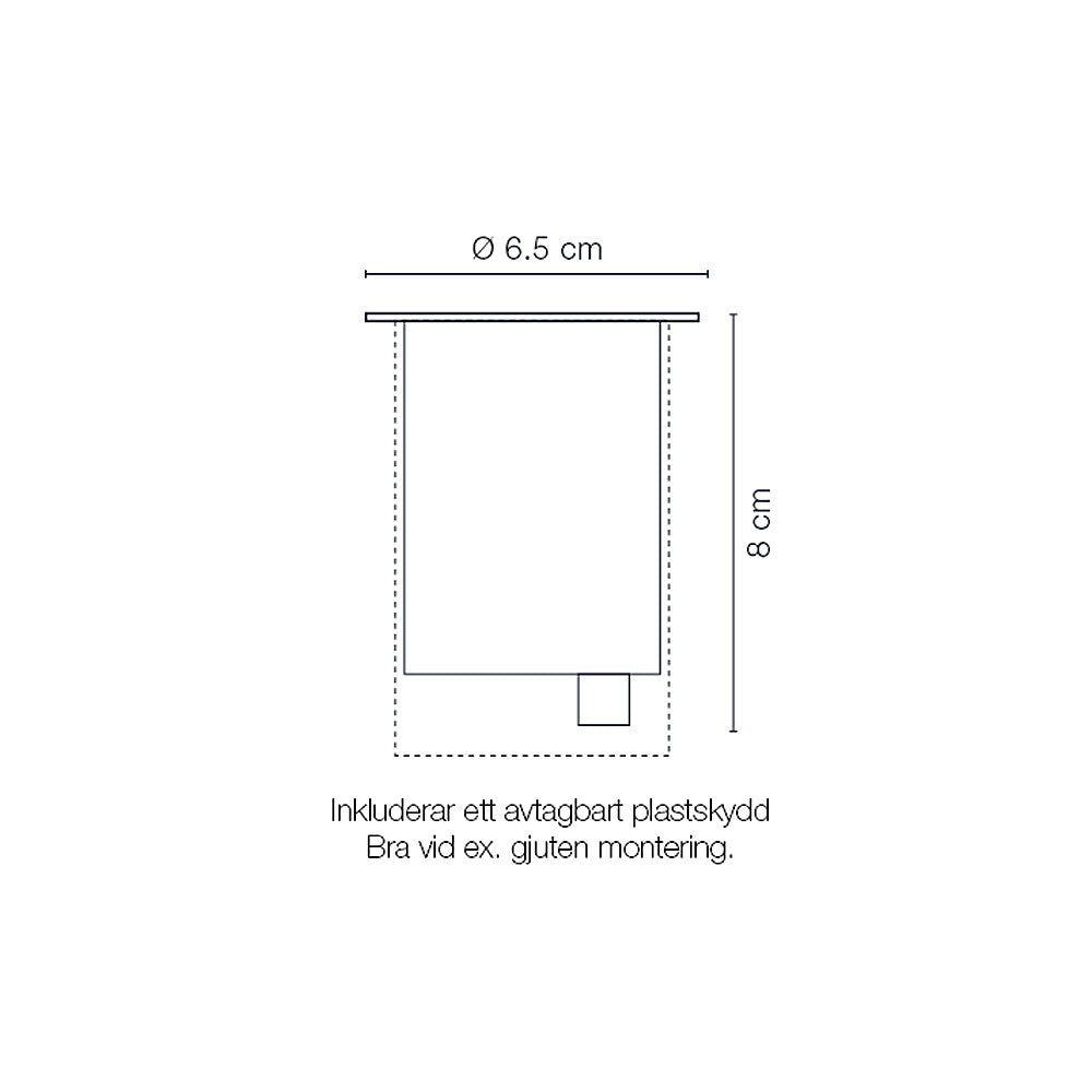 LightsOn Capella In-Ground-Markspot 270lm Ø6,5cm
