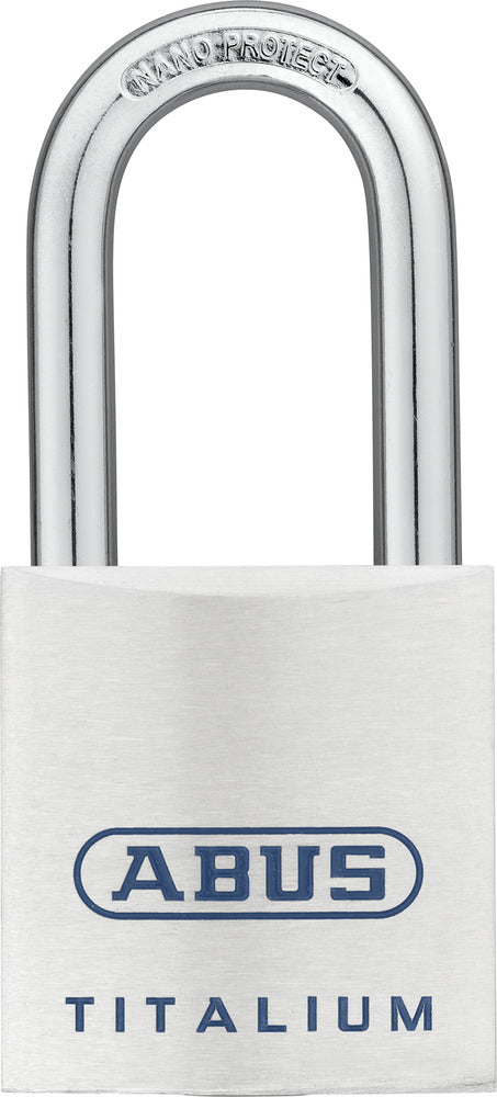 ABUS Hänglås 80TI/40 40 mm Titalium Hög Bygel Säkerhetslås för Skåp och Förråd