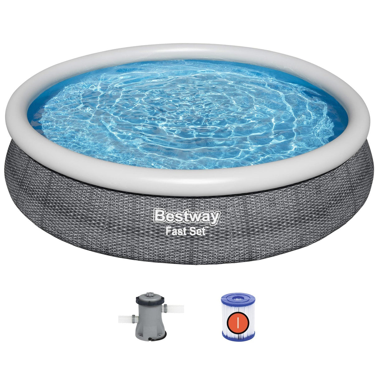 Bestway Fast Set Pool – Uppblåsbar Pool 366×76 cm