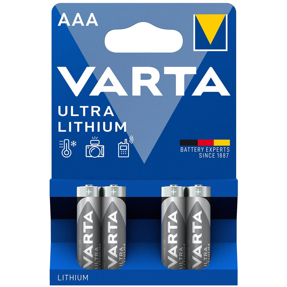 Varta Ultra Lithium AAA / LR03 Batteri 4-Pack