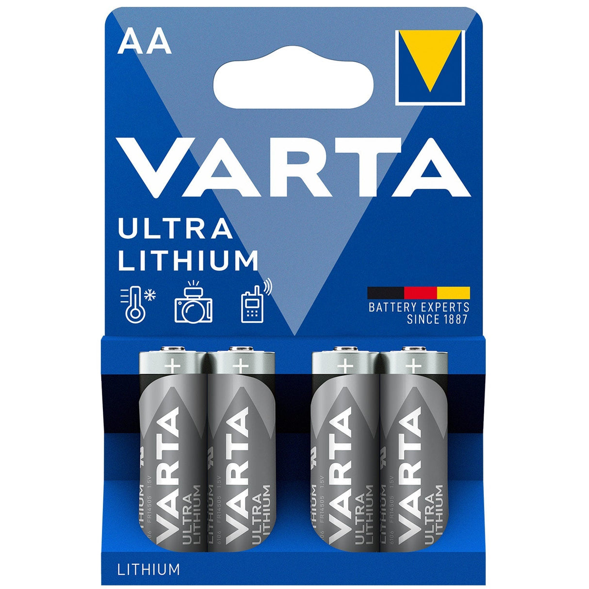 Varta Ultra Lithium AA / LR6 Batteri 4-Pack