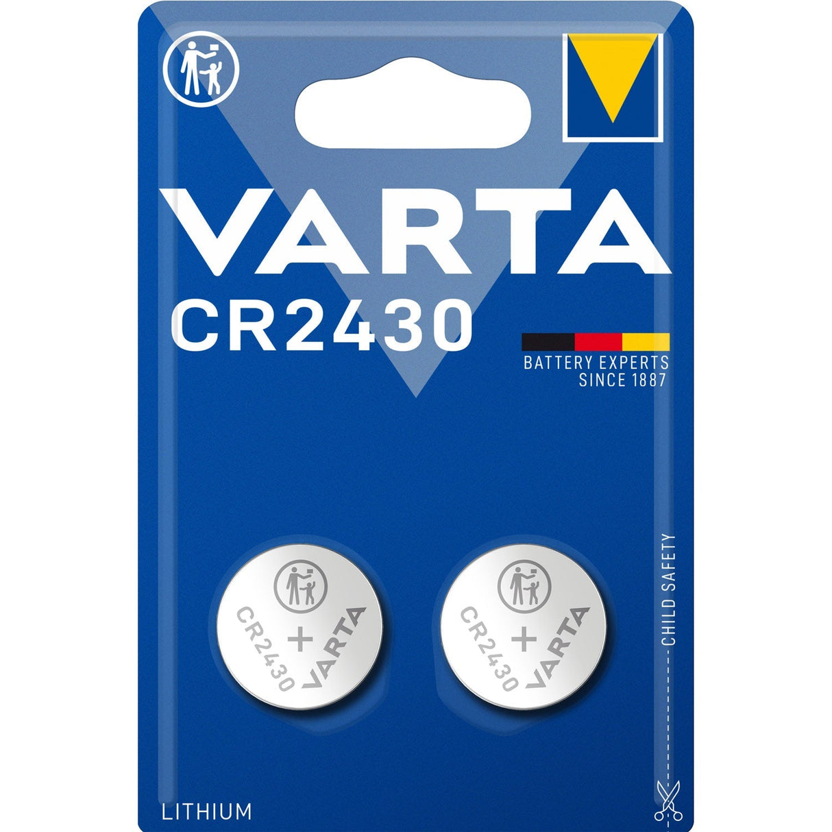Varta CR2430 3V Lithium Knappcellsbatteri 2-Pack