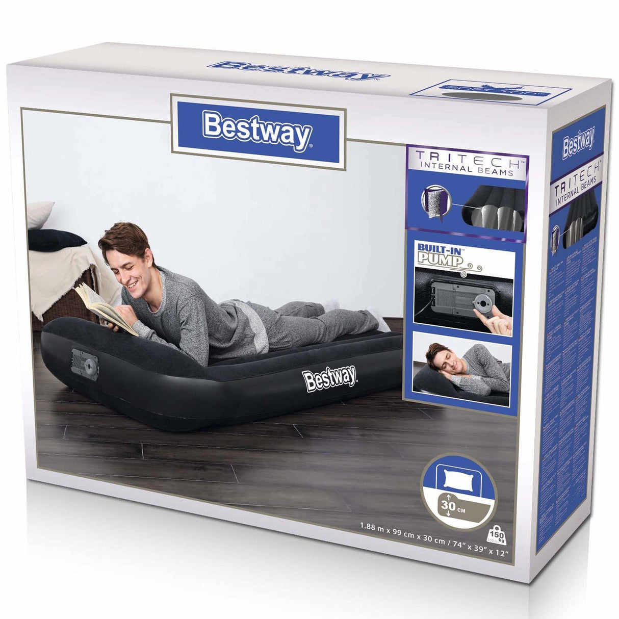 Bestway Tritech Luftmadrass – 188×99×30 cm