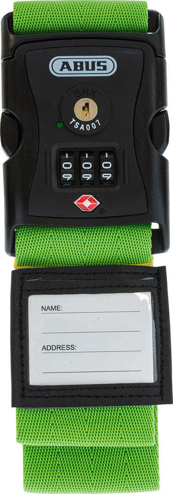 ABUS Bagageband med lås 620TSA/192 grön