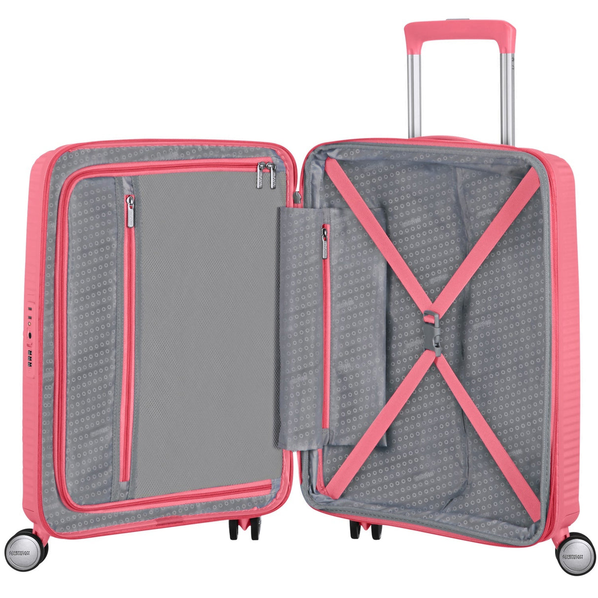 American Tourister Soundbox Kabinväska Exp. 55 Sun Kissed Coral Rosa